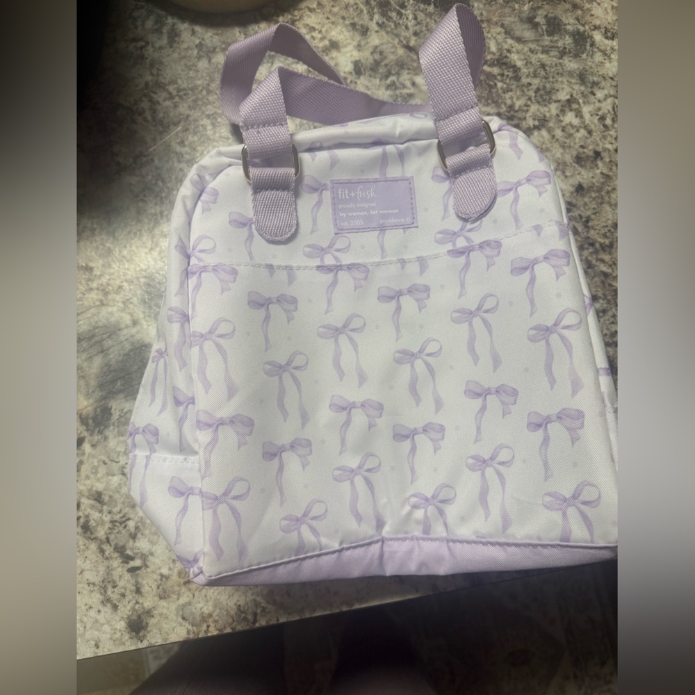 FIT FRESH lunch bag - purple bows